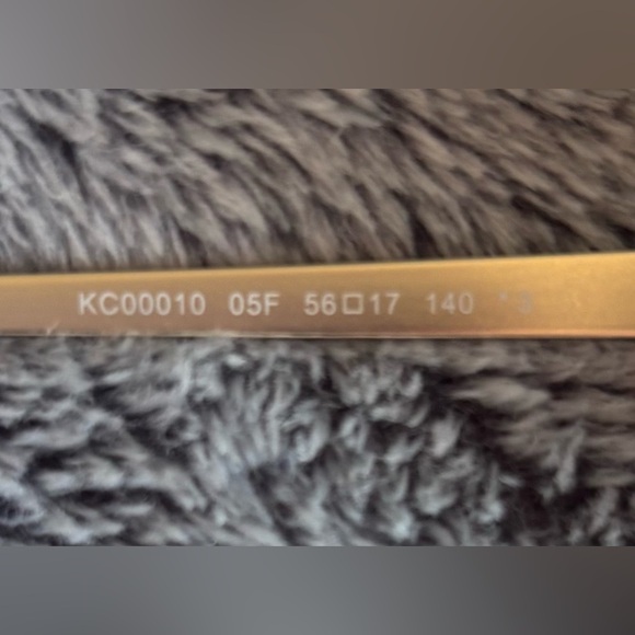 Kenneth Cole 56mm Cat Eye Sunglasses in Black/Gold/Gradient Brown NWT - Picture 7 of 7